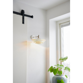 Photograph: Nordlux Bretagne White/Silver Plug In Wall Light