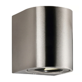 Photograph: Nordlux Canto 2 Wall Light Stainless steel