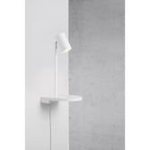 Photograph: Nordlux Cody White Plug In Wall Light With Shelf And Usb Port