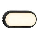 Photograph: Nordlux Cuba Outdoor Energy Oval Wall Light Black