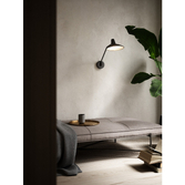 Photograph: Nordlux Darci Black Adjustable Metal Plug In Wall Light