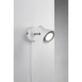 Photograph: Nordlux Eik White Adjustable Plug In Wall Light