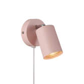 Photograph: Nordlux Explore Dusty Rose Adjustable Plug In Wall Light