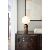 Photograph: Nordlux Lilly Marble Table lamp Brown