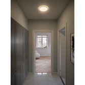 Photograph: Nordlux Oja 29 IP54 2700K Sensor Ceiling Light White