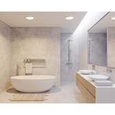Photograph: Nordlux Oja 42 IP54 3000/4000K 3-Step Ceiling Light Chrome