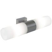 Photograph: Nordlux Tangens Double Wall Light Brushed steel