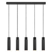 Photograph: Nordlux Tilo 5-Spot Pendant Black