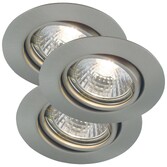 Photograph: Nordlux Triton 3-Kit Downlight Brushed steel