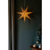 Photograph: Paper star nature 7 points 60cm, E14 hanging w cord set 230V