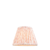 Photograph: Peachy Keen Leaf Patterned 20cm Lampshade - E14/E27/B22 With Fixed Metal Gimbal