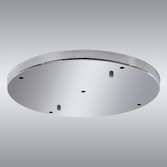 Photograph: Polished Chrome 5 Hole Ceiling Plate - 40cm