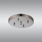 Photograph: Polished Nickel No Hole Ceiling Plate - 23cm