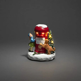 Photograph: Post Box with Girl & Dog, 6 Led, Timer 6H B/O 3 x AAA