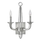 Photograph: Quintiesse Ascher Double Wall Light In Polished Chrome Complete With Crystal Detail - QN-ASCHER2