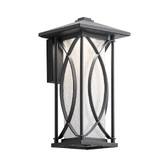 Photograph: Quintiesse Ashbern 1 Light Small Exterior Wall Lantern In Textured Black IP44 - QN-ASHBERN-S