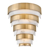 Photograph: Quintiesse Echelon Heritage Brass LED Wall Light - QN-ECHELON-W