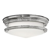 Photograph: Quintiesse Hadrian 2 Light Flush Mount In Chrome Complete With Opal Glass - QN-HADRIAN-FS-CM-OPAL