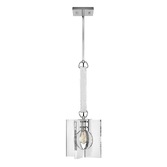 Photograph: Quintiesse Ludlow 1 Light Pendant - Polished Nickel - QN-LUDLOW-1P-PN