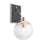 Photograph: Quintiesse Marilyn Single Wall Light In Polished Nickel - QN-MARILYN1