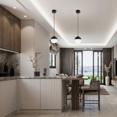 Photograph: Quintiesse Moonlit LED Mini Pendant In Matt Black - QN-MOONLIT-P-MBK