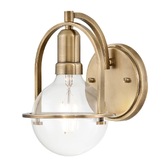 Photograph: Quintiesse Somerset 1 Light Wall Light In Heritage Brass - QN-SOMERSET1-C-HB