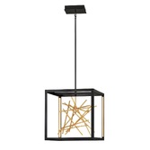 Photograph: Quintiesse Styx LED Pendant Light In Black And Gilded Gold - QN-STYX-LED-P-BG