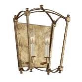 Photograph: Quintiesse Thayer 2 Light Wall Light In Antique Gold - QN-THAYER2-ADB