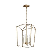 Photograph: Quintiesse Thayer 4 Light Pendant In Antique Gold - QN-THAYER-4P-ADB