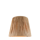 Photograph: Rafia Natural Tapered 32cm Lampshade - E14/E27/B22 With Fixed Metal Gimbal