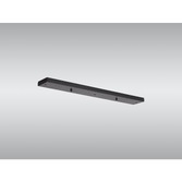 Photograph: Satin Black Linear 3 Hole Ceiling Plate - 70 X 10cm