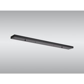 Photograph: Satin Black Linear 4 Hole Ceiling Plate - 90 X 10cm