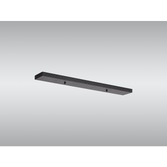 Photograph: Satin Black Linear No Hole Ceiling Plate - 70 X 10cm