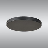 Photograph: Satin Black No Hole Ceiling Plate - 28cm