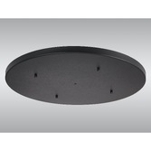 Photograph: Satin Black No Hole Ceiling Plate - 60m