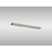 Photograph: Satin Nickel No Hole Linear Bar Ceiling Plate - 700mm x 100mm