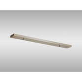 Photograph: Satin Nickel No Hole Linear Bar Ceiling Plate - 900mm x 100mm