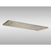 Photograph: Satin Nickel No Hole Rectangular Ceiling Plate - 1100mm x 400mm