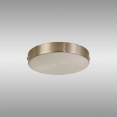 Photograph: Satin Nickel No Hole Round Ceiling Plate - 15cm