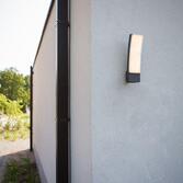 Photograph: Smart Led Modern Dark Grey Exterior Wall Light - 2700K-6500K, IP54