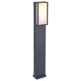 Photograph: Smart Led Rgb Colour Change Exterior Bollard Lamp In Dark Grey - IP54