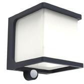 Photograph: Solar Powered Cube Shaped Led Wall Light With Pir Motion Sensor - 4000K, IP54