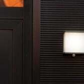 Photograph: Solar Powered Square Led Wall Light With Pir Motion Sensor - 4000K, IP44