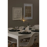 Photograph: Standing Decoration 50cm White 4 x 40 Amber Led 6H Timer B/O