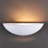 Photograph: Stylish Lighting Arizona 1 Light White Plaster Wall Light SL6701