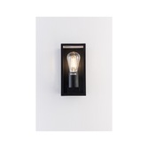 Photograph: Stylish Lighting Hawai Black Exterior Wall Light Complete With Clear Glass Panels - IP44