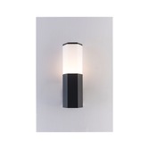 Photograph: Stylish Lighting Hawai Grey Exterior Wall Light With Frosted Lens - IP44