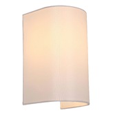 Photograph: Stylish Lighting Louisiana 1 Light Cylinder White Fabric Wall Light