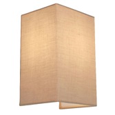 Photograph: Stylish Lighting Louisiana 1 Light Rectangular Taupe Fabric Wall Light