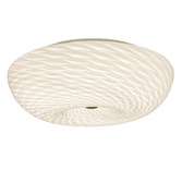 Photograph: Stylish Lighting Miami White Glass Flush LED Bathroom Ceiling Light - IP44, 4000K